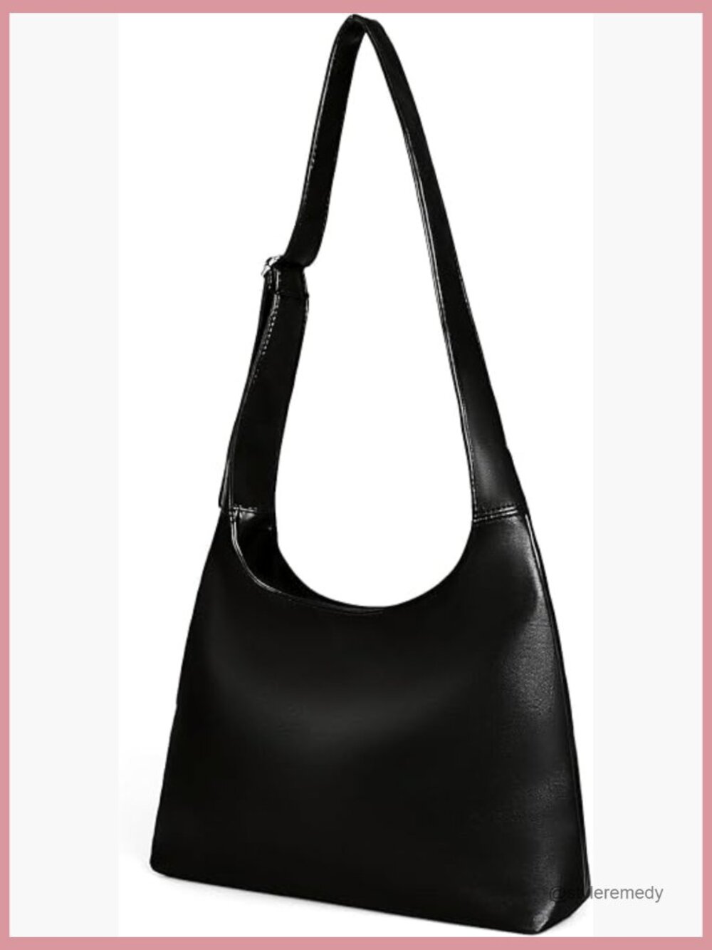 Faux Leather Hobo Crossbody Bag Large Capacity Shoulder Tote Lightweight